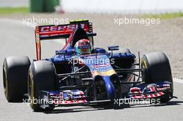 Daniil Kvyat (RUS) Scuderia Toro Rosso STR9. 18.07.2014. Formula 1 World Championship, Rd 10, German Grand Prix, Hockenheim, Germany, Practice Day.