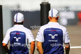 (L to R): Felipe Massa (BRA) Williams with team mate Valtteri Bottas (FIN) Williams. 18.07.2014. Formula 1 World Championship, Rd 10, German Grand Prix, Hockenheim, Germany, Practice Day.