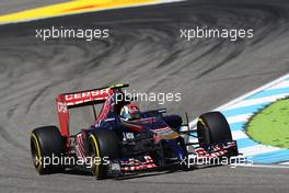 Daniil Kvyat (RUS) Scuderia Toro Rosso STR9. 18.07.2014. Formula 1 World Championship, Rd 10, German Grand Prix, Hockenheim, Germany, Practice Day.