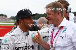 Lewis Hamilton (GBR) Mercedes AMG F1 on the grid. 20.07.2014. Formula 1 World Championship, Rd 10, German Grand Prix, Hockenheim, Germany, Race Day.