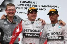 Nico Rosberg (GER), Mercedes AMG F1 Team and Lewis Hamilton (GBR), Mercedes AMG F1 Team  20.07.2014. Formula 1 World Championship, Rd 10, German Grand Prix, Hockenheim, Germany, Race Day.