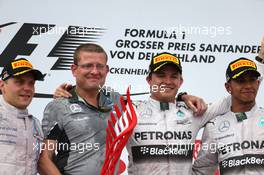 Nico Rosberg (GER), Mercedes AMG F1 Team, Valtteri Bottas (FIN), Williams F1 Team and Lewis Hamilton (GBR), Mercedes AMG F1 Team  20.07.2014. Formula 1 World Championship, Rd 10, German Grand Prix, Hockenheim, Germany, Race Day.