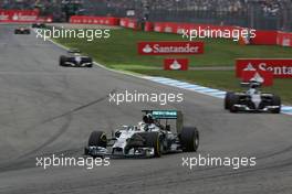 Lewis Hamilton (GBR) Mercedes AMG F1 W05. 20.07.2014. Formula 1 World Championship, Rd 10, German Grand Prix, Hockenheim, Germany, Race Day.