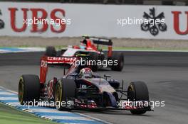 Daniil Kvyat (RUS) Scuderia Toro Rosso STR9. 20.07.2014. Formula 1 World Championship, Rd 10, German Grand Prix, Hockenheim, Germany, Race Day.