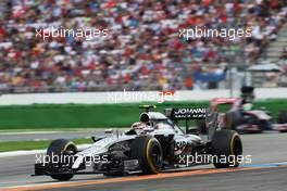 Kevin Magnussen (DEN) McLaren MP4-29. 20.07.2014. Formula 1 World Championship, Rd 10, German Grand Prix, Hockenheim, Germany, Race Day.