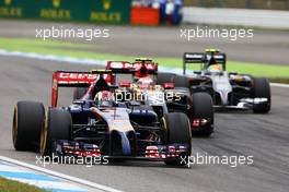 Daniil Kvyat (RUS) Scuderia Toro Rosso STR9. 20.07.2014. Formula 1 World Championship, Rd 10, German Grand Prix, Hockenheim, Germany, Race Day.