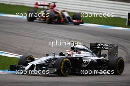 Kevin Magnussen (DEN) McLaren MP4-29. 20.07.2014. Formula 1 World Championship, Rd 10, German Grand Prix, Hockenheim, Germany, Race Day.