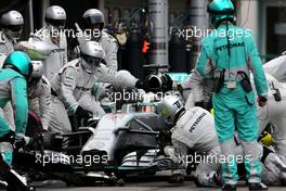 Lewis Hamilton (GBR), Mercedes AMG F1 Team during pitstop 20.07.2014. Formula 1 World Championship, Rd 10, German Grand Prix, Hockenheim, Germany, Race Day.