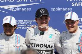 Felipe Massa (BRA), Williams F1 Team, Nico Rosberg (GER), Mercedes AMG F1 Team and Valtteri Bottas (FIN), Williams F1 Team  19.07.2014. Formula 1 World Championship, Rd 10, German Grand Prix, Hockenheim, Germany, Qualifying Day.