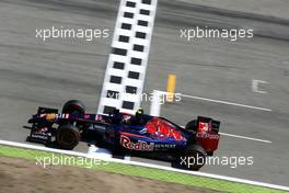 Daniil Kvyat (RUS) Scuderia Toro Rosso STR9. 19.07.2014. Formula 1 World Championship, Rd 10, German Grand Prix, Hockenheim, Germany, Qualifying Day.