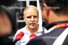 Valtteri Bottas (FIN) Williams with the media. 17.07.2014. Formula 1 World Championship, Rd 10, German Grand Prix, Hockenheim, Germany, Preparation Day.