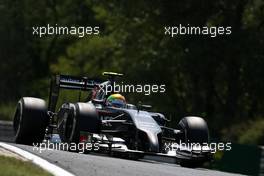 Esteban Gutierrez (MEX), Sauber F1 Team  25.07.2014. Formula 1 World Championship, Rd 11, Hungarian Grand Prix, Budapest, Hungary, Practice Day.