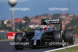 Kevin Magnussen (DEN) McLaren MP4-29. 25.07.2014. Formula 1 World Championship, Rd 11, Hungarian Grand Prix, Budapest, Hungary, Practice Day.