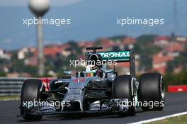 Lewis Hamilton (GBR) Mercedes AMG F1 W05. 25.07.2014. Formula 1 World Championship, Rd 11, Hungarian Grand Prix, Budapest, Hungary, Practice Day.