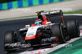 Max Chilton (GBR) Marussia F1 Team MR03. 25.07.2014. Formula 1 World Championship, Rd 11, Hungarian Grand Prix, Budapest, Hungary, Practice Day.