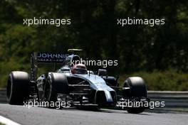 Kevin Magnussen (DEN), McLaren F1  25.07.2014. Formula 1 World Championship, Rd 11, Hungarian Grand Prix, Budapest, Hungary, Practice Day.