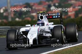 Valtteri Bottas (FIN) Williams FW36. 25.07.2014. Formula 1 World Championship, Rd 11, Hungarian Grand Prix, Budapest, Hungary, Practice Day.