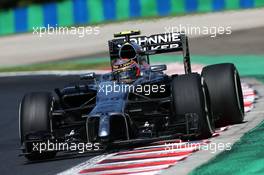 Kevin Magnussen (DEN) McLaren MP4-29. 25.07.2014. Formula 1 World Championship, Rd 11, Hungarian Grand Prix, Budapest, Hungary, Practice Day.