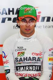 Sergio Perez (MEX) Sahara Force India F1. 25.07.2014. Formula 1 World Championship, Rd 11, Hungarian Grand Prix, Budapest, Hungary, Practice Day.