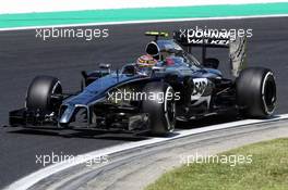 Kevin Magnussen (DEN) McLaren MP4-29. 25.07.2014. Formula 1 World Championship, Rd 11, Hungarian Grand Prix, Budapest, Hungary, Practice Day.