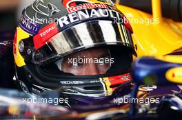 Sebastian Vettel (GER) Red Bull Racing RB10. 25.07.2014. Formula 1 World Championship, Rd 11, Hungarian Grand Prix, Budapest, Hungary, Practice Day.