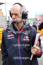 Adrian Newey (GBR) Red Bull Racing Chief Technical Officer on the grid. 27.07.2014. Formula 1 World Championship, Rd 11, Hungarian Grand Prix, Budapest, Hungary, Race Day.