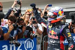 1st place Daniel Ricciardo (AUS) Red Bull Racing. 27.07.2014. Formula 1 World Championship, Rd 11, Hungarian Grand Prix, Budapest, Hungary, Race Day.
