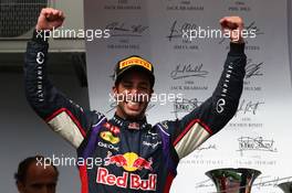 1st place Daniel Ricciardo (AUS) Red Bull Racing. 27.07.2014. Formula 1 World Championship, Rd 11, Hungarian Grand Prix, Budapest, Hungary, Race Day.