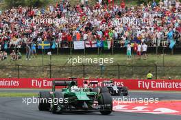Marcus Ericsson (SWE) Caterham CT05. 27.07.2014. Formula 1 World Championship, Rd 11, Hungarian Grand Prix, Budapest, Hungary, Race Day.