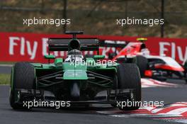 Kamui Kobayashi (JPN) Caterham CT05. 27.07.2014. Formula 1 World Championship, Rd 11, Hungarian Grand Prix, Budapest, Hungary, Race Day.
