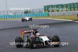 Nico Hulkenberg (GER) Sahara Force India F1 VJM07. 27.07.2014. Formula 1 World Championship, Rd 11, Hungarian Grand Prix, Budapest, Hungary, Race Day.