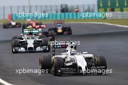 Felipe Massa (BRA) Williams FW36. 27.07.2014. Formula 1 World Championship, Rd 11, Hungarian Grand Prix, Budapest, Hungary, Race Day.