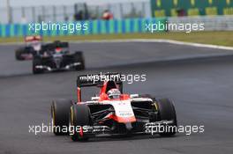 Jules Bianchi (FRA) Marussia F1 Team MR03. 27.07.2014. Formula 1 World Championship, Rd 11, Hungarian Grand Prix, Budapest, Hungary, Race Day.