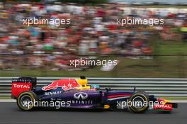 Sebastian Vettel (GER) Red Bull Racing RB10. 27.07.2014. Formula 1 World Championship, Rd 11, Hungarian Grand Prix, Budapest, Hungary, Race Day.