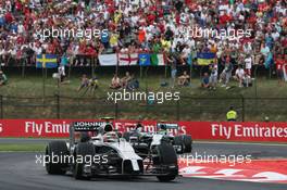 Kevin Magnussen (DEN) McLaren MP4-29. 27.07.2014. Formula 1 World Championship, Rd 11, Hungarian Grand Prix, Budapest, Hungary, Race Day.