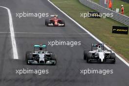 Nico Rosberg (GER), Mercedes AMG F1 Team and Felipe Massa (BRA), Williams F1 Team  27.07.2014. Formula 1 World Championship, Rd 11, Hungarian Grand Prix, Budapest, Hungary, Race Day.
