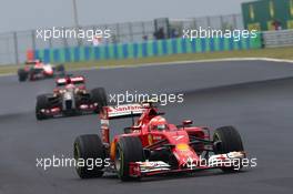 Kimi Raikkonen (FIN) Ferrari F14-T. 27.07.2014. Formula 1 World Championship, Rd 11, Hungarian Grand Prix, Budapest, Hungary, Race Day.