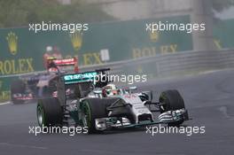 Lewis Hamilton (GBR) Mercedes AMG F1 W05. 27.07.2014. Formula 1 World Championship, Rd 11, Hungarian Grand Prix, Budapest, Hungary, Race Day.