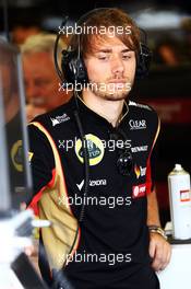 Charles Pic (FRA) Lotus F1 Team Third Driver. 26.07.2014. Formula 1 World Championship, Rd 11, Hungarian Grand Prix, Budapest, Hungary, Qualifying Day.
