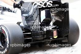 McLaren MP4-29 rear wing. 26.07.2014. Formula 1 World Championship, Rd 11, Hungarian Grand Prix, Budapest, Hungary, Qualifying Day.