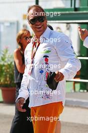 Kai Ebel (GER) RTL TV Presenter. 26.07.2014. Formula 1 World Championship, Rd 11, Hungarian Grand Prix, Budapest, Hungary, Qualifying Day.