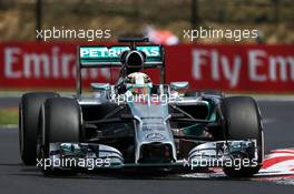 Lewis Hamilton (GBR) Mercedes AMG F1 W05. 26.07.2014. Formula 1 World Championship, Rd 11, Hungarian Grand Prix, Budapest, Hungary, Qualifying Day.