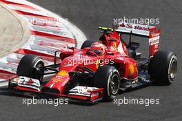 Kimi Raikkonen (FIN) Ferrari F14-T. 26.07.2014. Formula 1 World Championship, Rd 11, Hungarian Grand Prix, Budapest, Hungary, Qualifying Day.