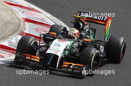 Sergio Perez (MEX) Sahara Force India F1 VJM07. 26.07.2014. Formula 1 World Championship, Rd 11, Hungarian Grand Prix, Budapest, Hungary, Qualifying Day.