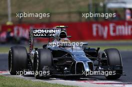 Kevin Magnussen (DEN) McLaren MP4-29. 26.07.2014. Formula 1 World Championship, Rd 11, Hungarian Grand Prix, Budapest, Hungary, Qualifying Day.