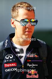Sebastian Vettel (GER) Red Bull Racing. 26.07.2014. Formula 1 World Championship, Rd 11, Hungarian Grand Prix, Budapest, Hungary, Qualifying Day.