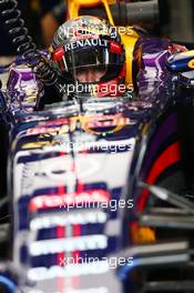 Sebastian Vettel (GER) Red Bull Racing RB10. 26.07.2014. Formula 1 World Championship, Rd 11, Hungarian Grand Prix, Budapest, Hungary, Qualifying Day.