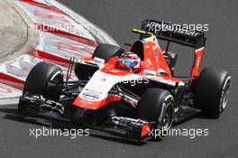Max Chilton (GBR) Marussia F1 Team MR03. 26.07.2014. Formula 1 World Championship, Rd 11, Hungarian Grand Prix, Budapest, Hungary, Qualifying Day.