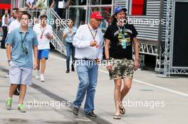 Niki Lauda (AUT) Mercedes Non-Executive Chairman. 26.07.2014. Formula 1 World Championship, Rd 11, Hungarian Grand Prix, Budapest, Hungary, Qualifying Day.