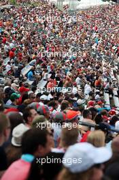 Fans. 26.07.2014. Formula 1 World Championship, Rd 11, Hungarian Grand Prix, Budapest, Hungary, Qualifying Day.